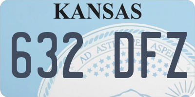 KS license plate 632DFZ