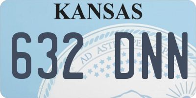 KS license plate 632DNN