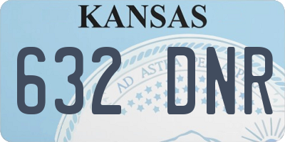 KS license plate 632DNR