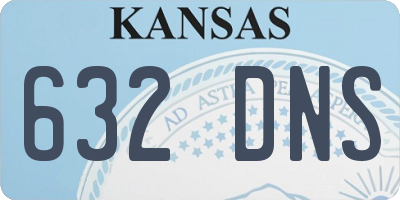 KS license plate 632DNS