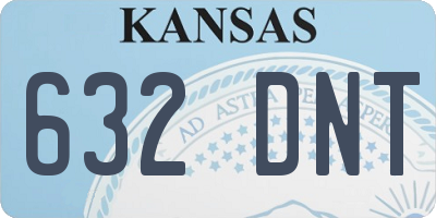 KS license plate 632DNT