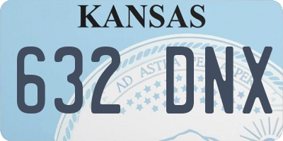 KS license plate 632DNX