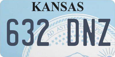 KS license plate 632DNZ