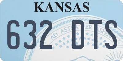 KS license plate 632DTS