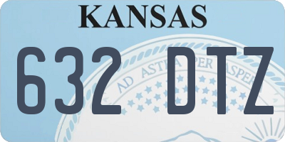 KS license plate 632DTZ