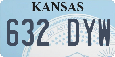 KS license plate 632DYW