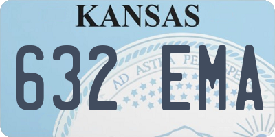 KS license plate 632EMA