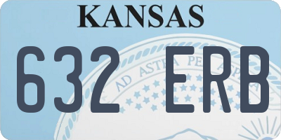KS license plate 632ERB