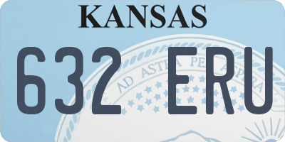 KS license plate 632ERU