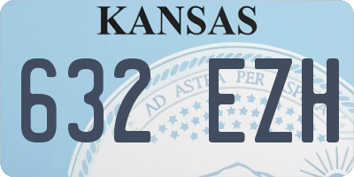 KS license plate 632EZH