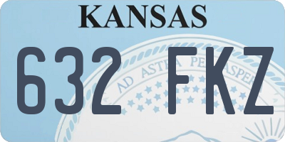 KS license plate 632FKZ