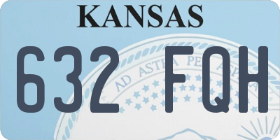 KS license plate 632FQH