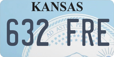KS license plate 632FRE
