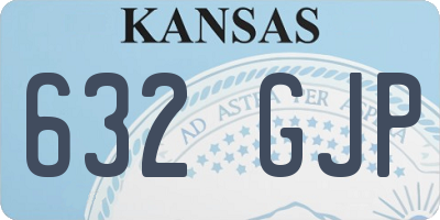 KS license plate 632GJP
