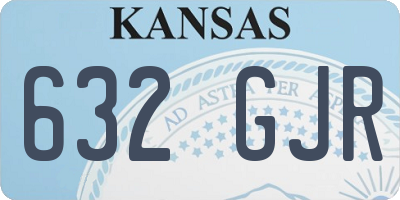 KS license plate 632GJR