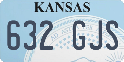 KS license plate 632GJS