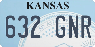 KS license plate 632GNR