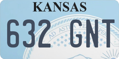 KS license plate 632GNT