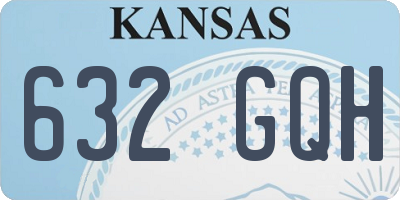 KS license plate 632GQH
