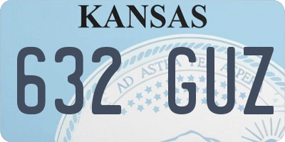KS license plate 632GUZ