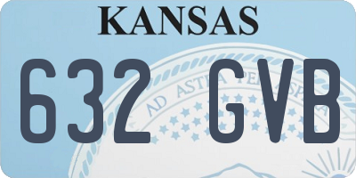KS license plate 632GVB