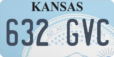 KS license plate 632GVC