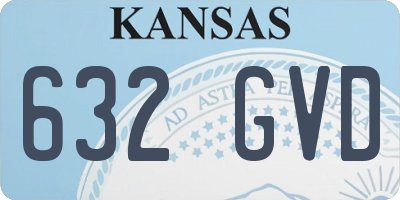 KS license plate 632GVD