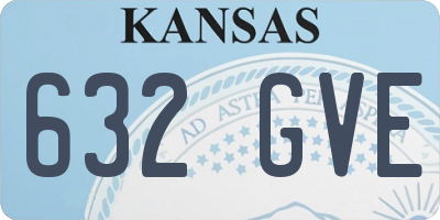KS license plate 632GVE