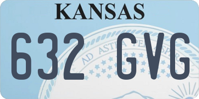 KS license plate 632GVG