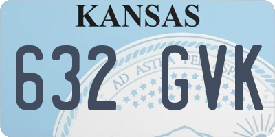 KS license plate 632GVK