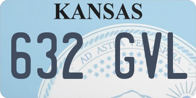 KS license plate 632GVL