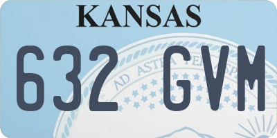 KS license plate 632GVM