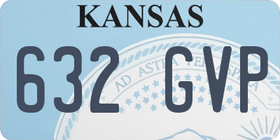 KS license plate 632GVP