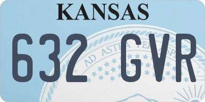 KS license plate 632GVR