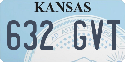 KS license plate 632GVT