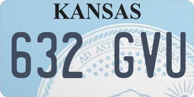 KS license plate 632GVU