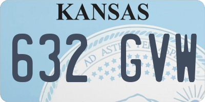 KS license plate 632GVW