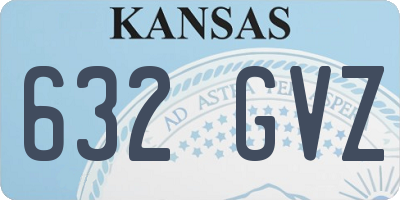 KS license plate 632GVZ