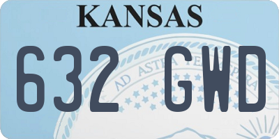 KS license plate 632GWD