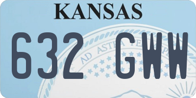 KS license plate 632GWW