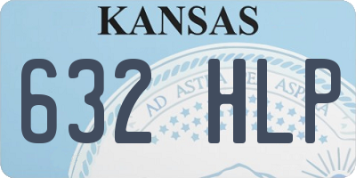 KS license plate 632HLP
