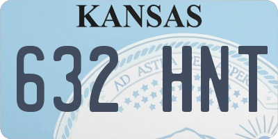 KS license plate 632HNT