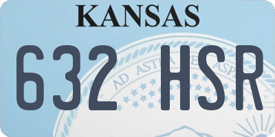 KS license plate 632HSR