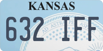KS license plate 632IFF
