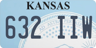 KS license plate 632IIW