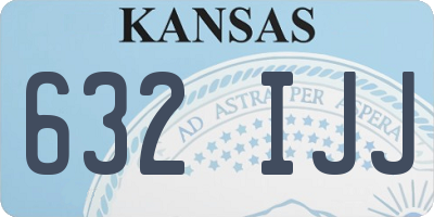 KS license plate 632IJJ