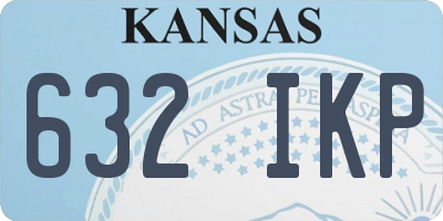 KS license plate 632IKP
