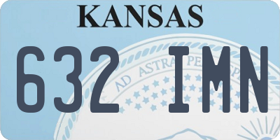 KS license plate 632IMN