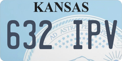 KS license plate 632IPV