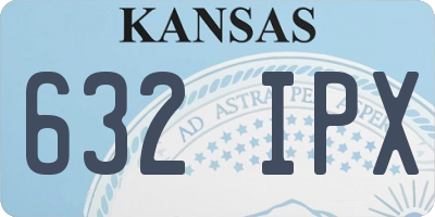 KS license plate 632IPX